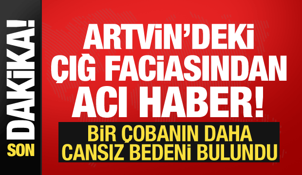 Artvin'de &ccedil;ığ faciası: 2 &ccedil;obanın cansız bedeni bulundu! &Ccedil;alışmalar s&uuml;r&uuml;yor