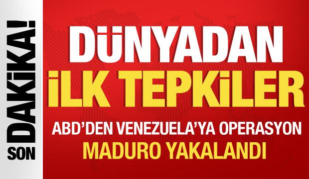D&uuml;nyadan ilk tepkiler! ABD Venezuela'ya saldırdı: Maduro yakalandı