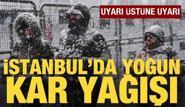 İstanbul'da lapa lapa kar yağıyor: AKOM'dan İstanbullulara uyarı
