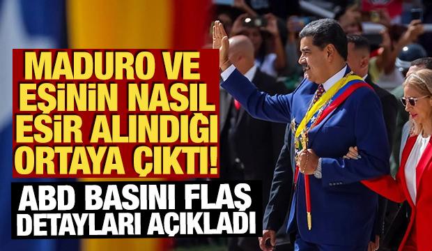 Maduro ve eşinin nasıl esir alındığı ortaya &ccedil;ıktı! S&uuml;r&uuml;klenerek &ccedil;ıkarıldılar