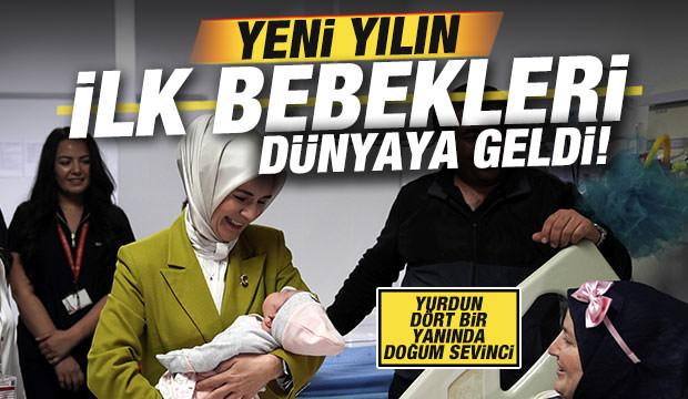 Yurdun d&ouml;rt bir yanında 2026'nın ilk bebekleri d&uuml;nyaya geldi!
