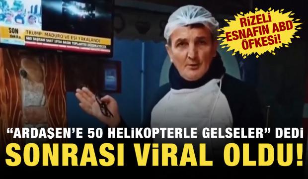 Rizeli esnafın ABD'nin Maduro operasyonuna tepkisi bomba