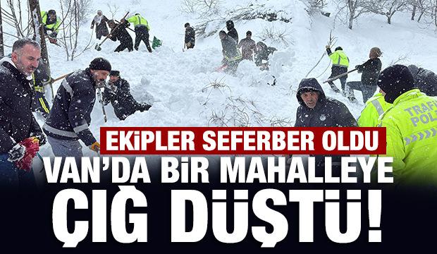 Son Dakika.... Van'da bir mahalleye &ccedil;ığ d&uuml;şt&uuml;: 22 ev boşaltıldı!