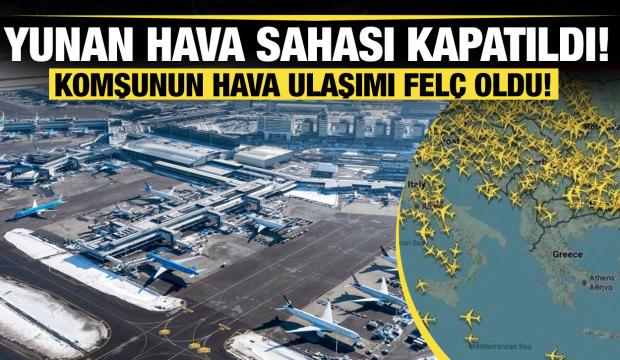 Son dakika...Yunanistan hava sahasında b&uuml;y&uuml;k kriz: Radyo frekansları koptu!
