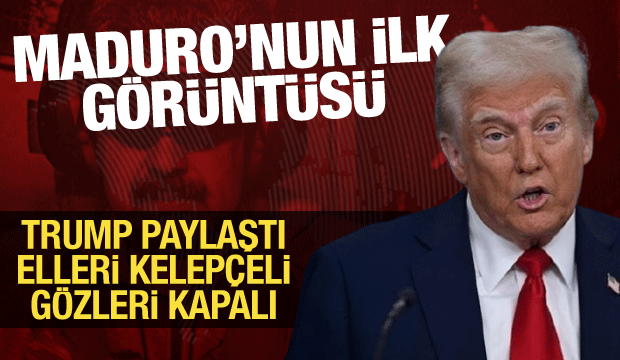 Trump yayınladı! Maduro'nun ABD gemisinden &ccedil;ekilen ilk g&ouml;r&uuml;nt&uuml;s&uuml;