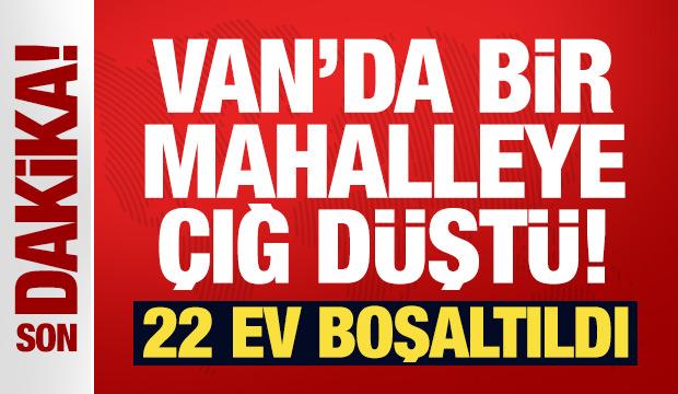 Van'da bir mahalleye &ccedil;ığ d&uuml;şt&uuml;: 1 kişi kayıp, 22 ev boşaltıldı
