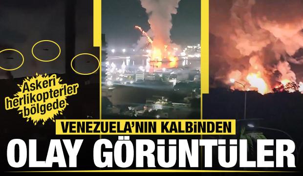 Venezuela'dan patlama sesleri: Başkent Karakas'tan olay g&ouml;r&uuml;nt&uuml;ler