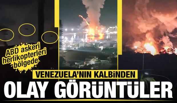 Venezuela'dan patlama sesleri: Başkent Karakas'tan olay g&ouml;r&uuml;nt&uuml;ler