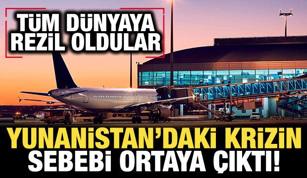 Yunanistan hava sahasında b&uuml;y&uuml;k kriz: Sebebi ortaya &ccedil;ıktı, d&uuml;nyaya rezil oldular!