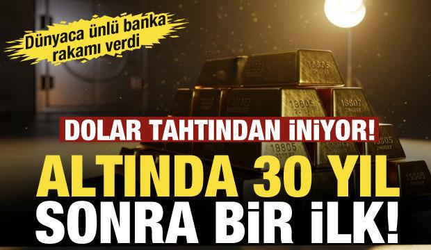 30 yıl sonra bir ilk yaşandı! Altın ABD'yi tahtından indirdi!