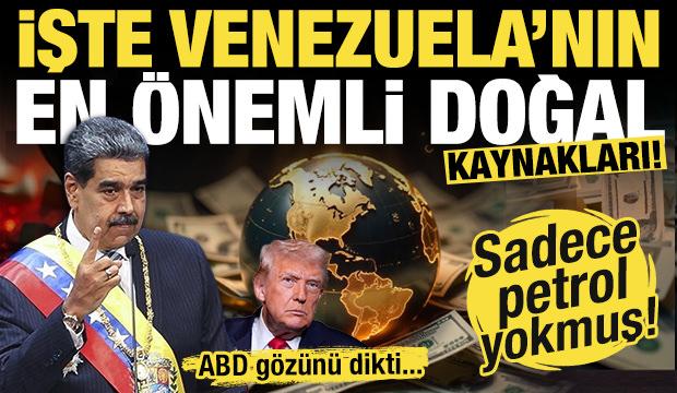 ABD g&ouml;z&uuml;n&uuml; dikti: Sadece petrol yok! İşte Venezuela'nın en &ouml;nemli doğal kaynakları....