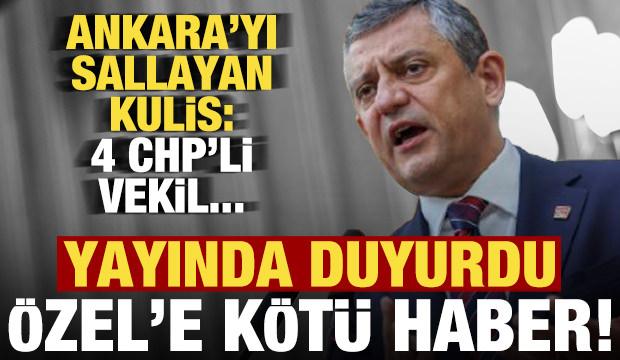 Ankara'yı sallayan kulis! Canlı yayında a&ccedil;ıkladı: 4 CHP'li vekil daha AK Parti'ye ge&ccedil;iyor!