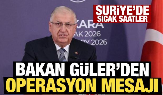 Bakan G&uuml;ler'den operasyon mesajı: Memnuniyetle karşılandı