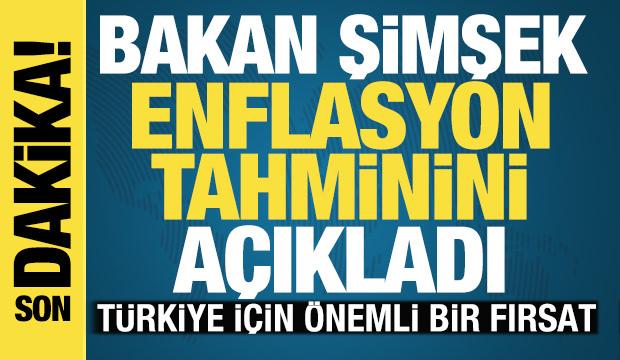 Bakan Şimşek, enflasyon tahminini a&ccedil;ıkladı: T&uuml;rkiye i&ccedil;in &ouml;nemli bir fırsat