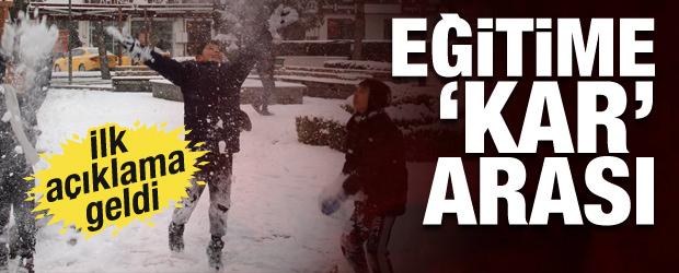 Eğitime kar engeli! İlk a&ccedil;ıklama geldi: Bir ilde 12 Ocak Pazartesi okullar tatil!