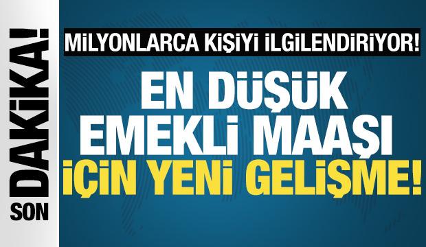 En d&uuml;ş&uuml;k emekli aylığı i&ccedil;in yeni gelişme: Yarın Meclis'e geliyor!