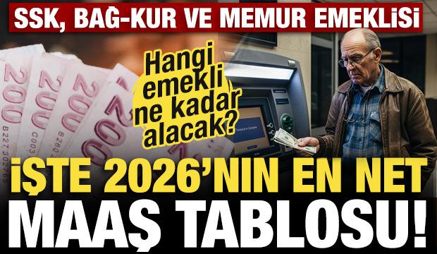 Hangi emekli ne kadar alacak? İşte SSK, BAĞ-KUR ve memur emeklisinin alacağı net maaşlar!