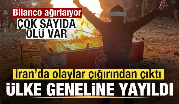 İran'da olaylar &ccedil;ığırından &ccedil;ıktı! Bilan&ccedil;o ağırlaşıyor! 36 &ouml;l&uuml;, binden fazla yaralı