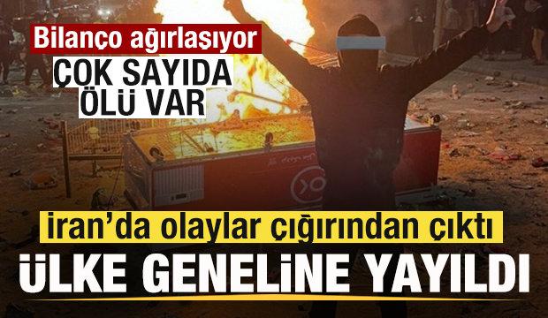 İran'da olaylar &ccedil;ığırından &ccedil;ıktı! Bilan&ccedil;o ağırlaşıyor! 36 &ouml;l&uuml;, binden fazla yaralı