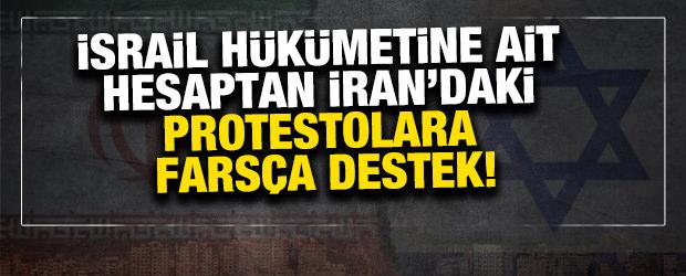 İsrail h&uuml;k&uuml;metine ait hesaptan İran&rsquo;daki protestolara Fars&ccedil;a destek!