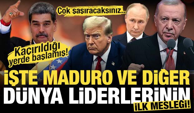 Ka&ccedil;ırıldığı yerde başlamış! İşte Maduro'nun ilk mesleği! &Ccedil;ok şaşıracaksınız....