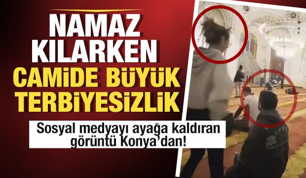Konya'da camide uygunsuz hareketler yapan gen&ccedil; kıza tepki yağdı