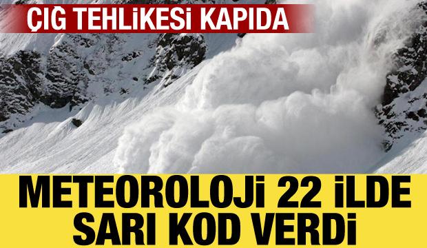 Meteoroloji&rsquo;den 22 il i&ccedil;in &ccedil;ığ uyarısı: Sarı kod verildi