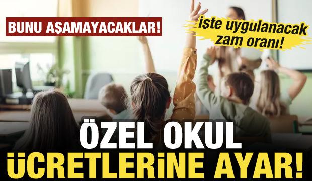 &Ouml;zel okul zam oranları belli oldu! İşte tavan fiyat!