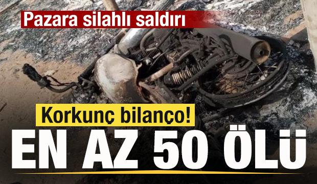 Pazara korkun&ccedil; saldırı! Bilan&ccedil;o ağırlaşıyor! En az 50 &ouml;l&uuml;