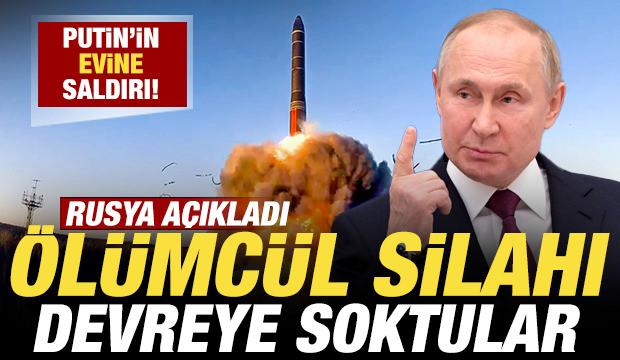 Putin'in evine saldırı! Rusya &ouml;l&uuml;mc&uuml;l silahı devreye soktu: Peş peşe fırlatıldı