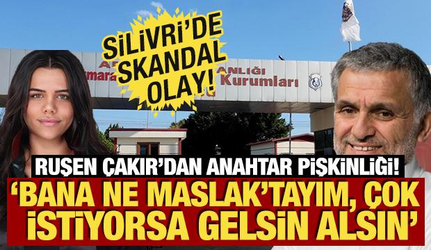 Silivri'de skandal olay! Ruşen &Ccedil;akır'dan anahtar pişkinliği: Banane, gel Maslak'tan al
