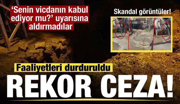 Skandal g&ouml;r&uuml;nt&uuml;ler g&uuml;ndem oldu harekete ge&ccedil;ildi! Rekor ceza! Faaliyetleri durduruldu