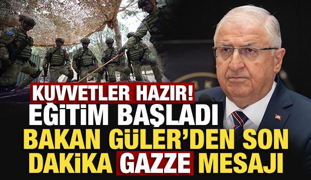 Son Dakika... Bakan G&uuml;ler: Gazze'de barış g&uuml;c&uuml;nde g&ouml;rev yapacak kuvvetler hazır!