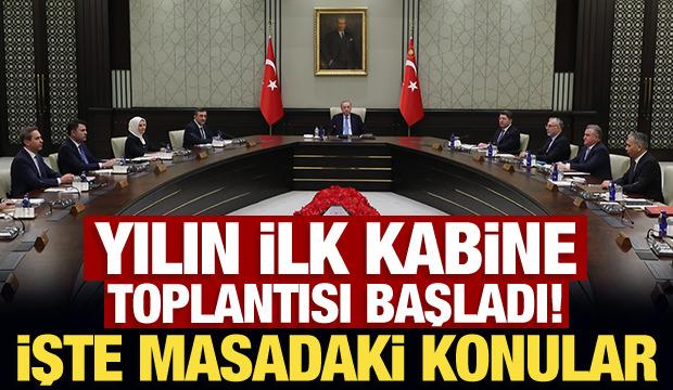 Son Dakika: Yılın ilk kabine toplantısı başladı!