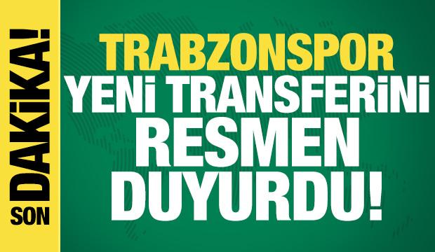 Trabzonspor yeni transferini duyurdu