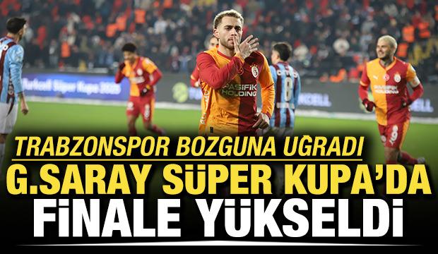 Trabzonspor'a gol olup yağdılar! Galatasaray, S&uuml;per Kupa'da finalde