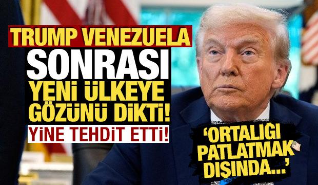 Trump g&ouml;z&uuml;n&uuml; K&uuml;ba'ya dikti! Yine tehdit etti: 'Pamuk ipliğine bağlılar'