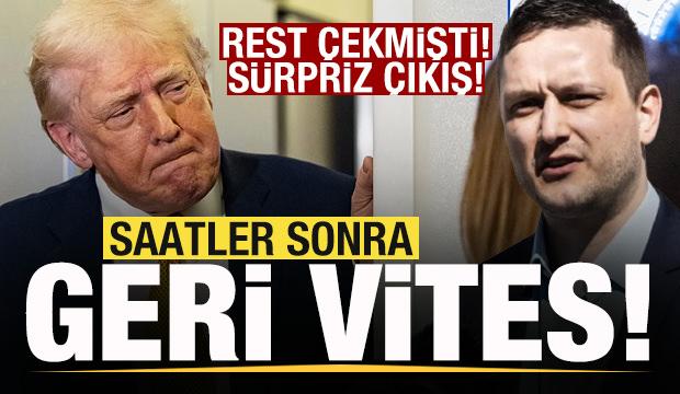 Trump'a rest &ccedil;ekmişti! Saatler sonra geri vites! S&uuml;rpriz ABD &ccedil;ıkışı!