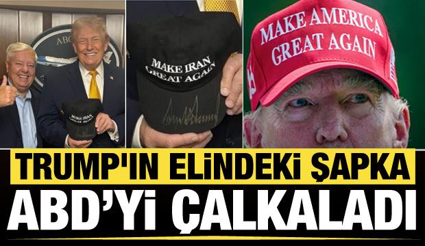 Trump'ın elindeki şapka ABD'nin g&uuml;ndemine oturdu