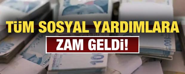 T&uuml;m yardımlar değişti! 65 yaş aylığı, evde bakım parası, kıdem tazminatı...
