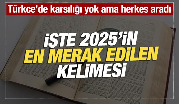 T&uuml;rk&ccedil;e'de karşılığı yok ama herkes aradı: İşte 2025'in en merak edilen kelimesi