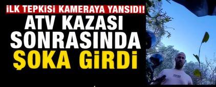  KKTC'de ATV s&uuml;r&uuml;c&uuml;s&uuml; ge&ccedil;irdiği kaza sonrasında şoka gird! "&Ouml;ld&uuml;m m&uuml;?"