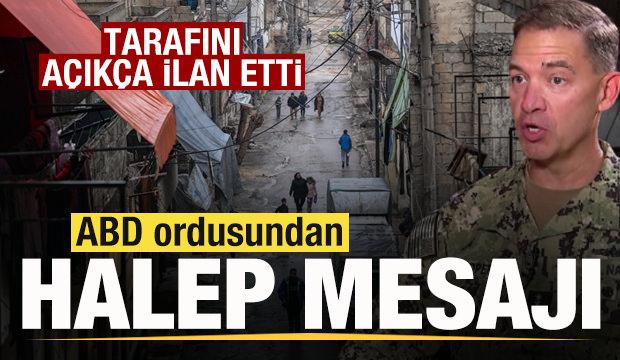 ABD ordusundan son dakika Halep a&ccedil;ıklaması! Tarafını a&ccedil;ık&ccedil;a ilan etti