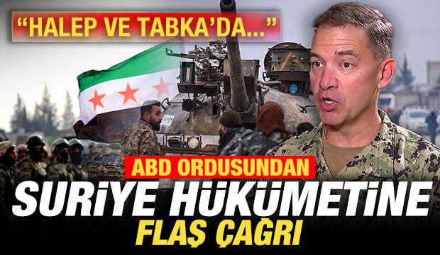 ABD ordusundan Suriye h&uuml;k&uuml;metine operasyonları durdurun &ccedil;ağrısı
