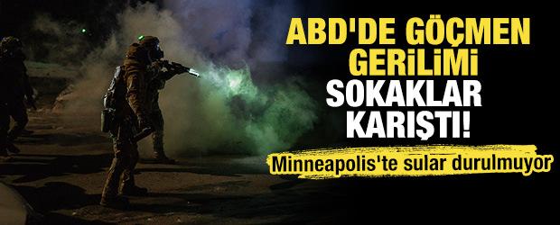 ABD'de g&ouml;&ccedil;men gerilimi! Minneapolis'te sular durulmuyor: Sokaklar karıştı