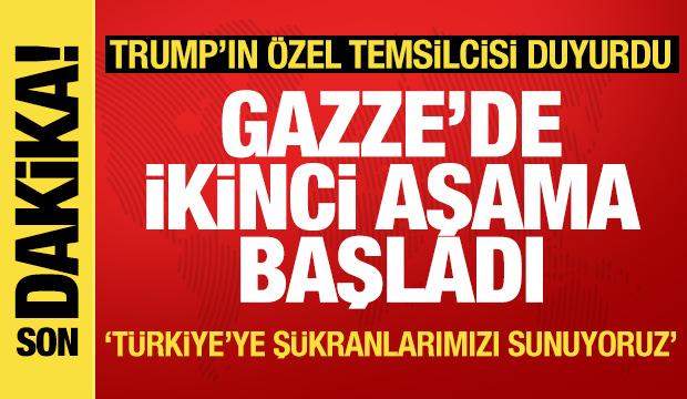 ABD'den son dakika a&ccedil;ıklama: Gazze ateşkesinde 2. aşama başladı