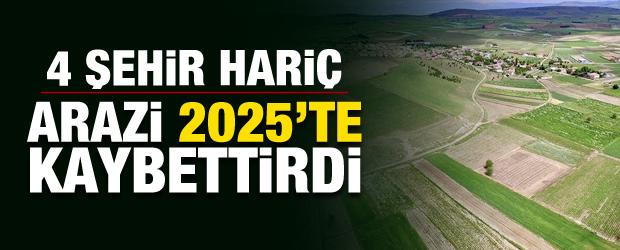 Arazi yatırımcısı 4 şehir hari&ccedil; 2025'te kaybetti