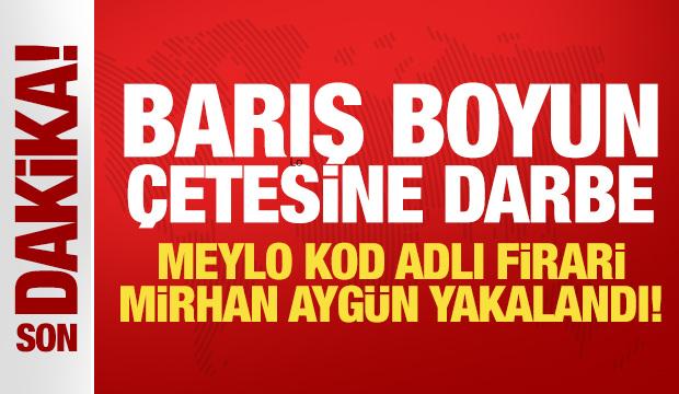 Barış Boyun &ccedil;etesine darbe: Meylo kod adlı firari Mirhan Ayg&uuml;n yakalandı!