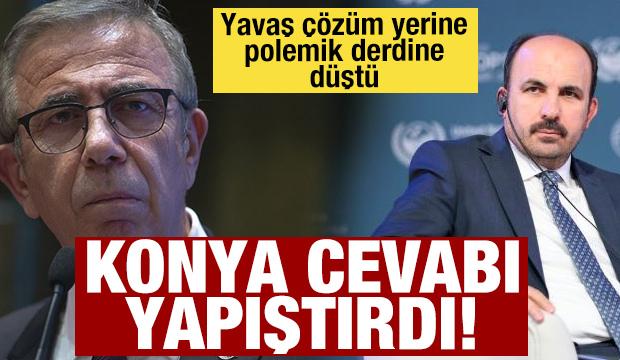 &Ccedil;&ouml;z&uuml;m yerine polemik &uuml;reten Yavaş'a Konya'dan okkalı mesaj