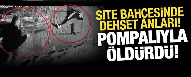 Diyarbakır'da site bah&ccedil;esindeki pompalı t&uuml;fekli cinayetin g&ouml;r&uuml;nt&uuml;leri ortaya &ccedil;ıktı